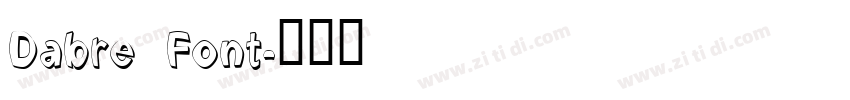 Dabre Font字体转换